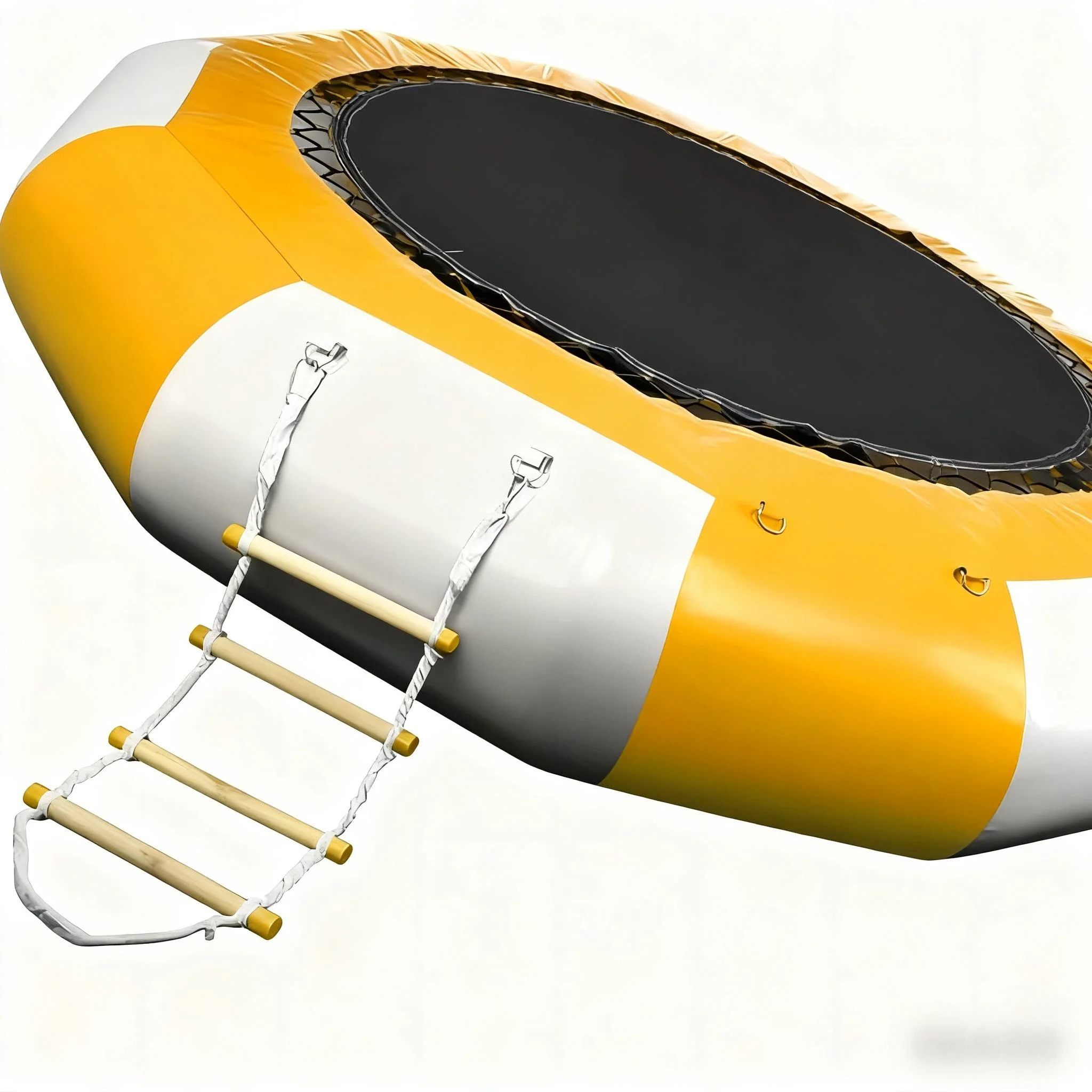 Nadmuchiwana trampolina wodna, zabawka do zabawy na świeżym powietrzu, platforma trampolinowa do zabaw w wodzie, nadmuchiwana platforma pływająca.