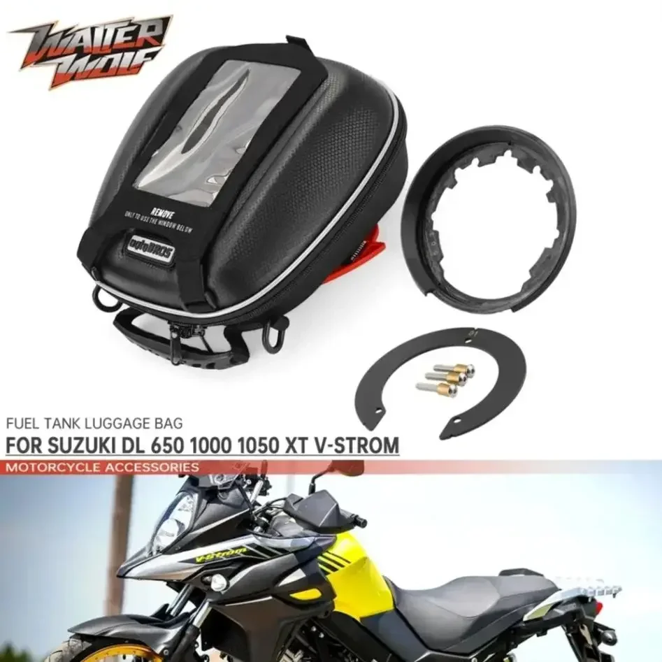 Fuel Tank Bag For SUZUKI DL 650 1000 1050 XT V-Strom 2012-2024 VStrom Motorcycle Phone Navigation Tanklock Luggage DL650 DL1000