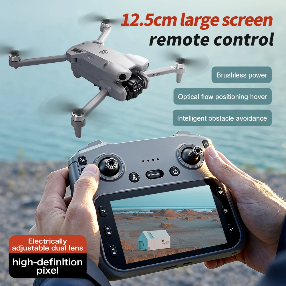 

2025 NEW Original GT50 PRO RC Drone 8K HD Dual Cameras WiFi GPS Aerial Photography Quadcopter Remote Control UAV Boys Toys Gifts