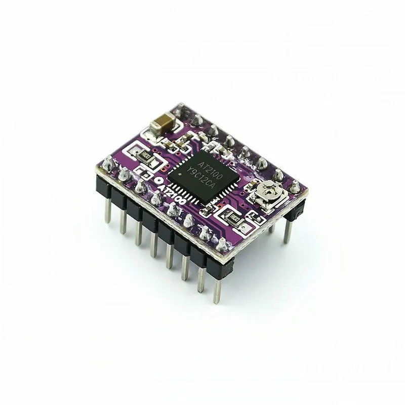 ملحقات الطابعة ثلاثية الأبعاد AT2100Stepper محرك لوحة للقيادة وحدة كتم الصوت متوافقTMC2208Drive