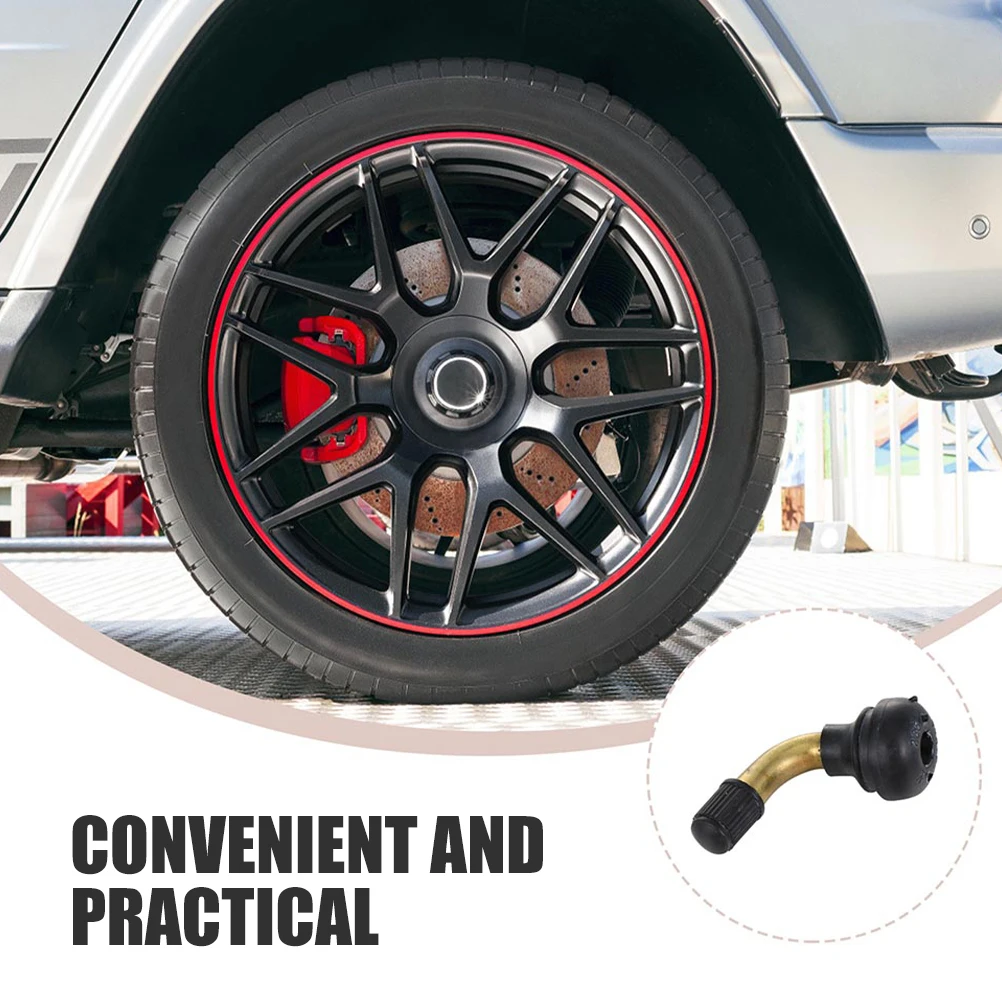 

6Pcs Long Lasting Valve Stem Extenders for Cars Motorcycles Atv Rubber Parts Valve Stems Wheel Tire Valves Stems