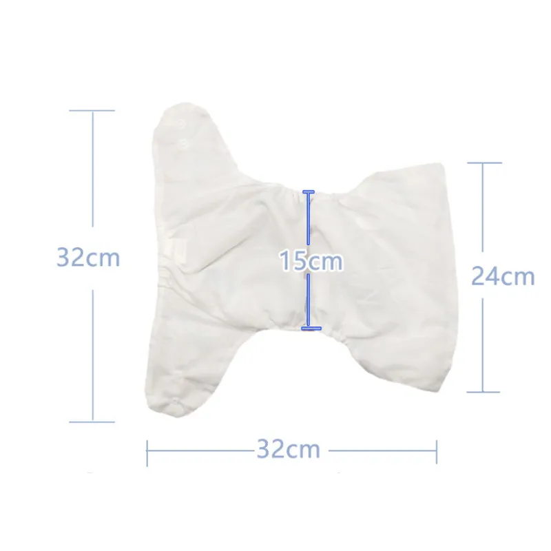 Pañal de tela lavable ajustable para bebé, insertos de 3 capas, a presión, impermeable, 1 ud., 2 uds.