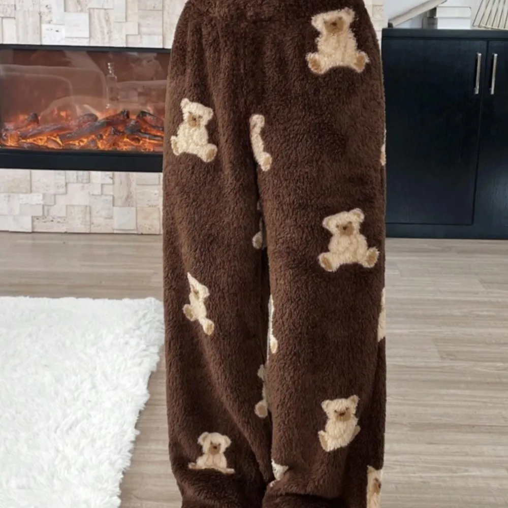 

Leopard Print Wide-Leg Pants For Women New Autumn Winter Casual Tie-Waist High-Waist Long Trousers clothes for woman 바지