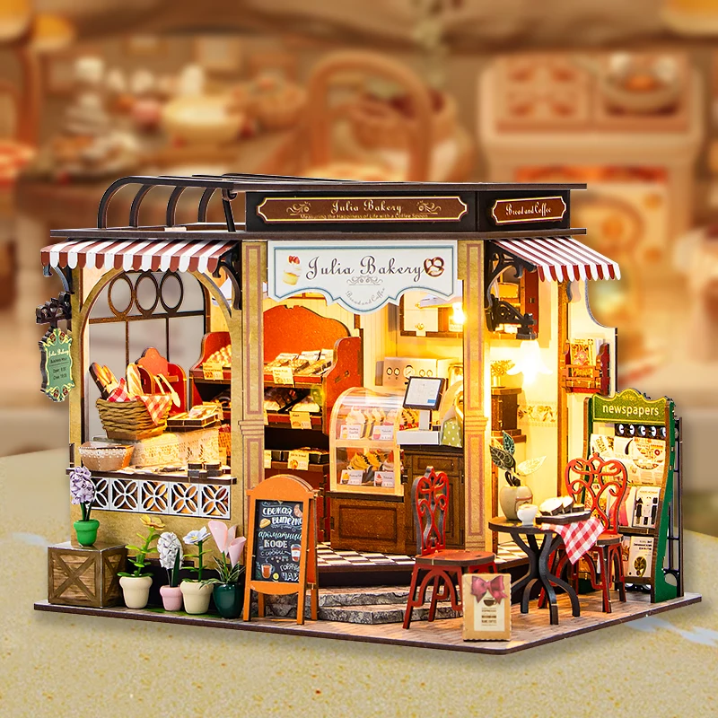 

Деревянные кукольные домики «сделай сам», миниатюрная сборная модель, здание, 3D головоломка, комплект для спальни, кукольный домик с мебелью, легкие подарки для коттеджа