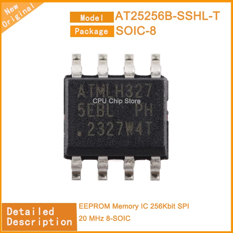 5Pcs/Lot  New Original   AT25256B-SSHL-T AT25M01-SSHM-T EEPROM Memory IC 1Mbit SPI 20 MHz 8-SOIC