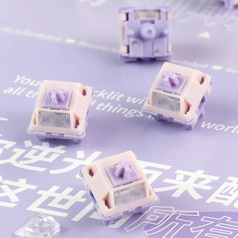 70 قطعة MMD الأميرة V4 التبديل 5 دبوس المحور الخطي الجسم مفاتيح التبديل السريع 28 جرام للوحة المفاتيح الميكانيكية ذاتية الصنع