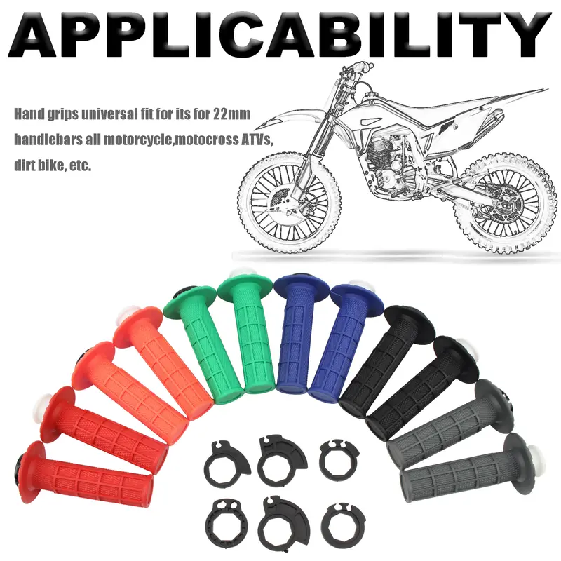 Enduro Motorcycle Grips Handlebar 7/8" 22mm Hand Grip Snap-on Cam Lock-on  For KTM CRF SXF EXC Grips Handlebar Dirt Bike Parts - Image 2