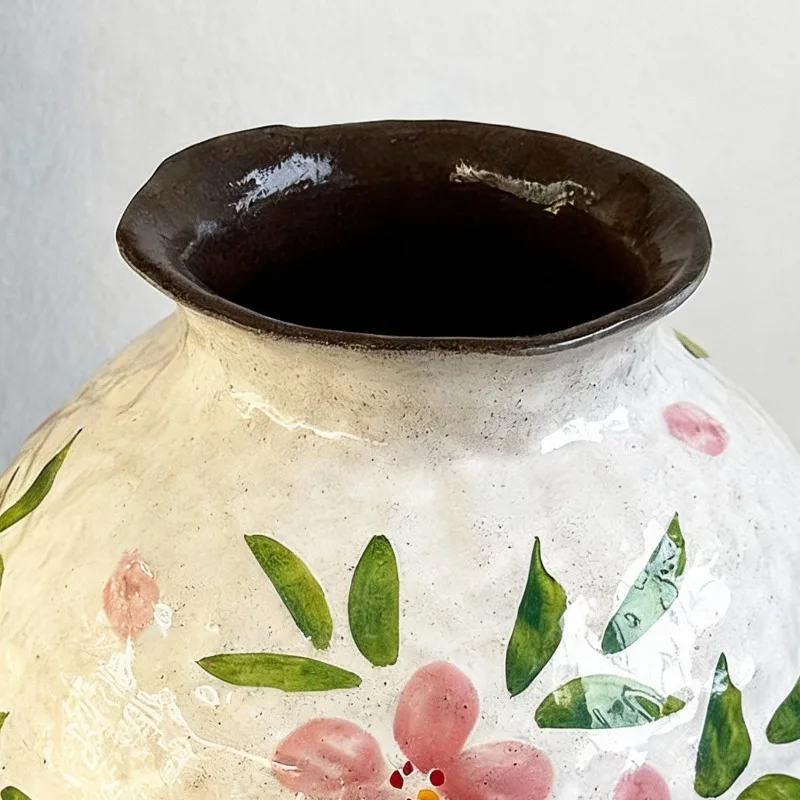 Ceramic Vase Living Room Desktop Decoration Ornament Home Porch TV Cabinet Vases تحف كبيره للمنزل