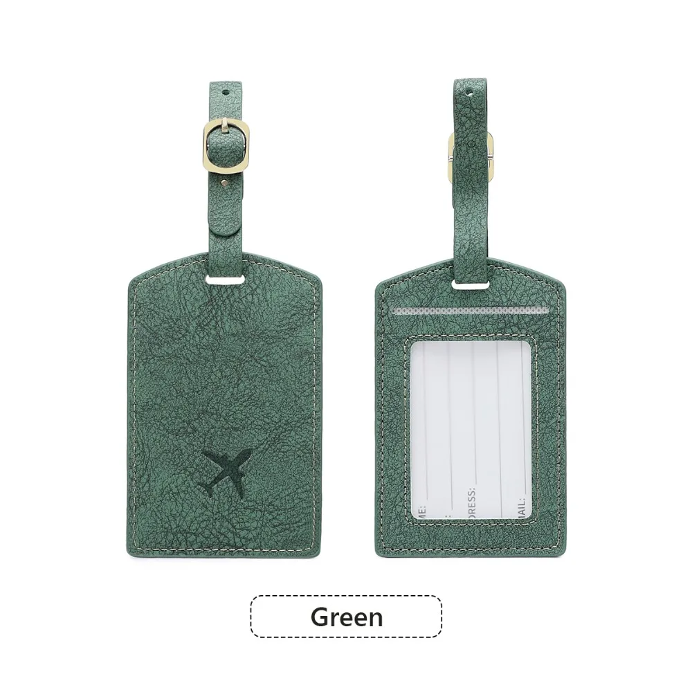 

Name Luggage Tags Pu Luggage Tag Address Label Baggage Name Tags Airplane Suitcase Tag Aircraft Consignment Card Tag