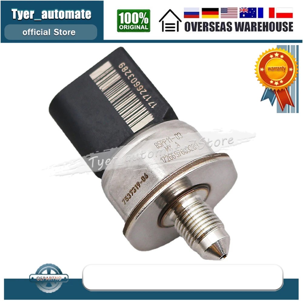 Sensor de presión de combustible 7537319   Para BMW 118I 135I 335I 535I 550I 740I 740LI 750I 750LI 760LI ALPINA B7 ALPINA B7L X3 X5 X6 Z4