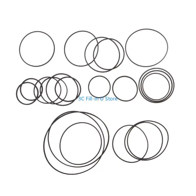 G8TA Pack of 20 1mm Square Folded Rubber Belt for Recorders DVD Drive 20Pcs