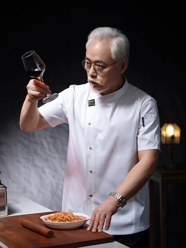 Chef Uniform Unisex Kok Werkkleding Hotel Keuken Werk Kostuum Uniformen Kok Shirt voor Mannelijke Chef's Jas Ober Overalls