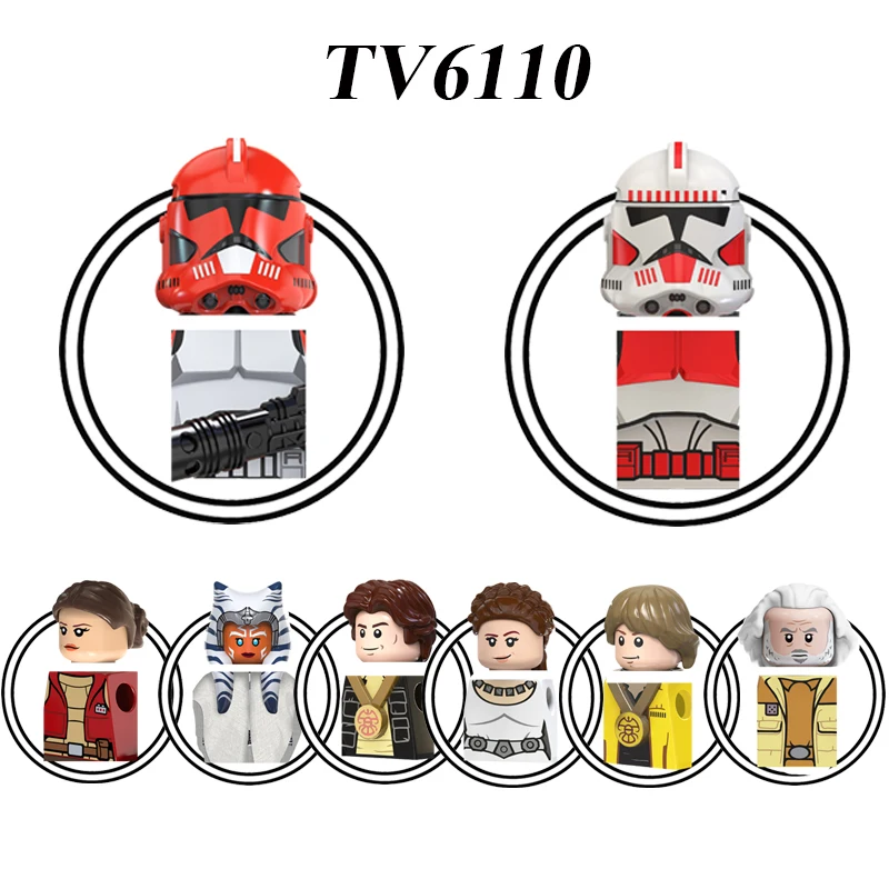 TV6110 Hot SW Movie Series Single sale Full body Mini Assembly Building Block Action Figs Bricks Educational Toys