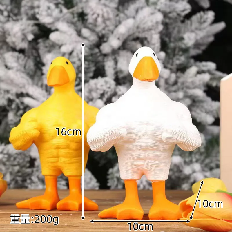 

Novelty and Fun Muscle Duck Ins Creative Animal Statues Home Decoration Resin Crafts Ornaments Suitable for Gardens Courtyards