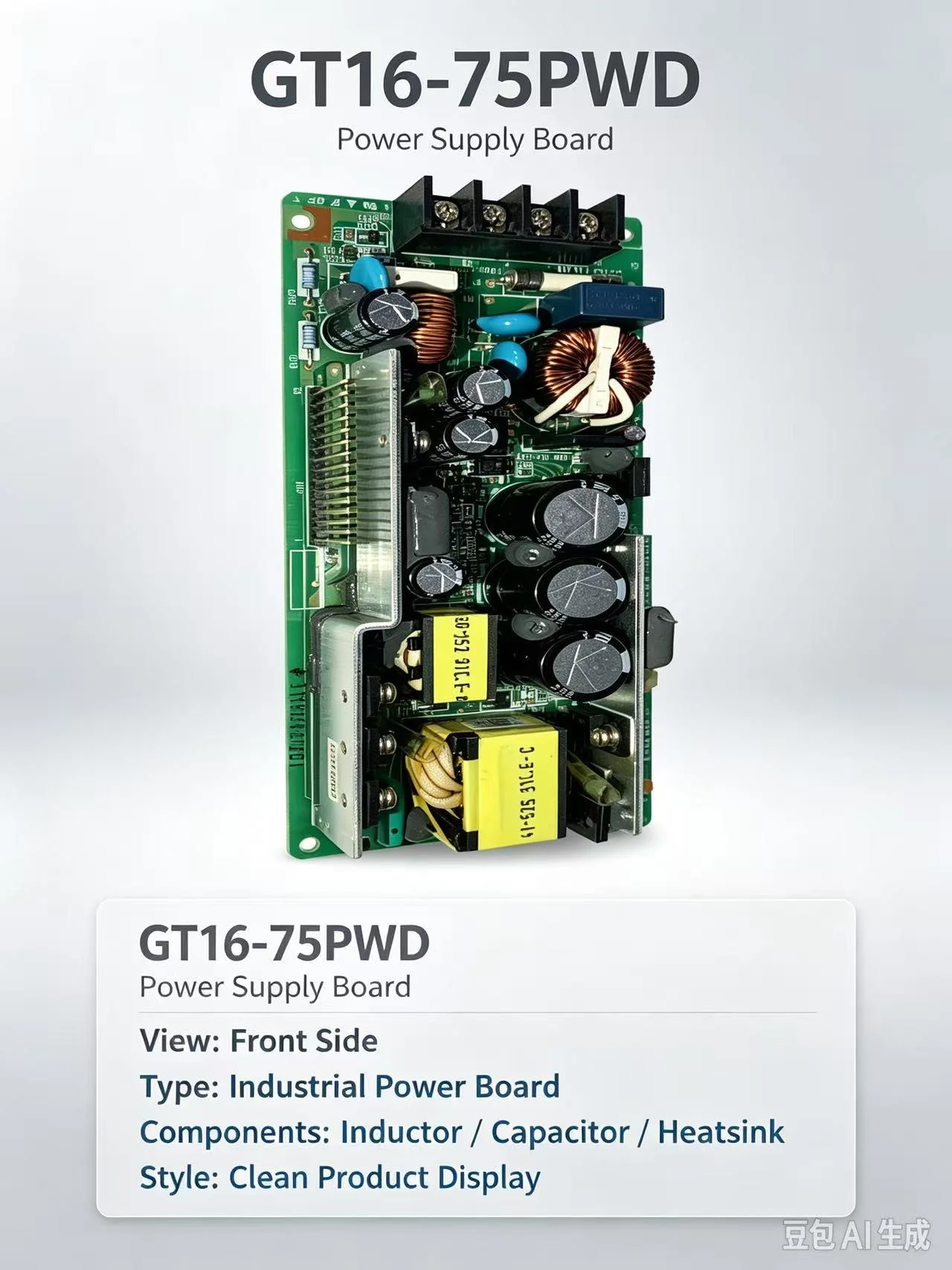 GT15-75PWD  power board   supply GT1662-VNBA  MAINE BOARD  TESTED WELL