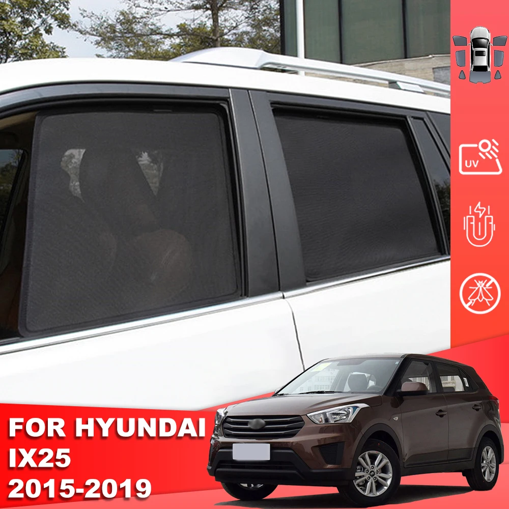 

For Hyundai Creta GS 2014-2020 Magnetic Car Sunshade Shield Front Windshield Curtain Rear Side Baby Window Sun Shade Visor