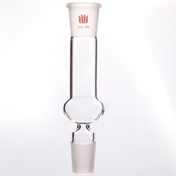 SYNTHWARE Straight drying tube with upper and lower grinding ports, ADAPTER, DRYING TUBE, STRAIGHT, Borosilicate glass, A86