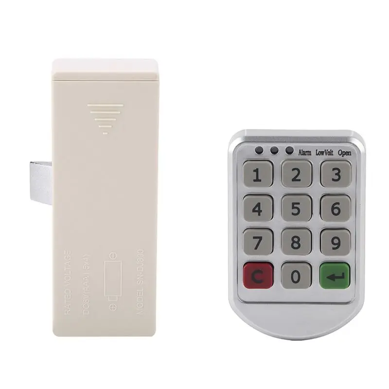 B14C ABS Plastic Panel Digital Electronic Intelligent Password Keypad Number Cabinet Door Lock Digital Cabinet Door Lock