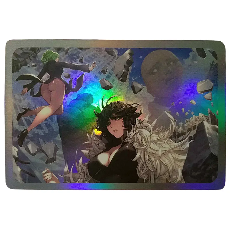 Anime deusa história diy acg senritsu no tatsumaki brinquedos para meninos carimbo quente laser jogos de mesa cartão colecionável presente aniversário