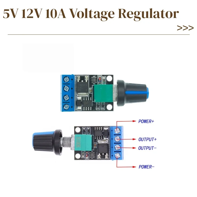 5V 12V 10A Voltage RegulatorLED Dimmer Power Controller PWM DC Motor Speed Controller Governor Stepless Speed Regulator