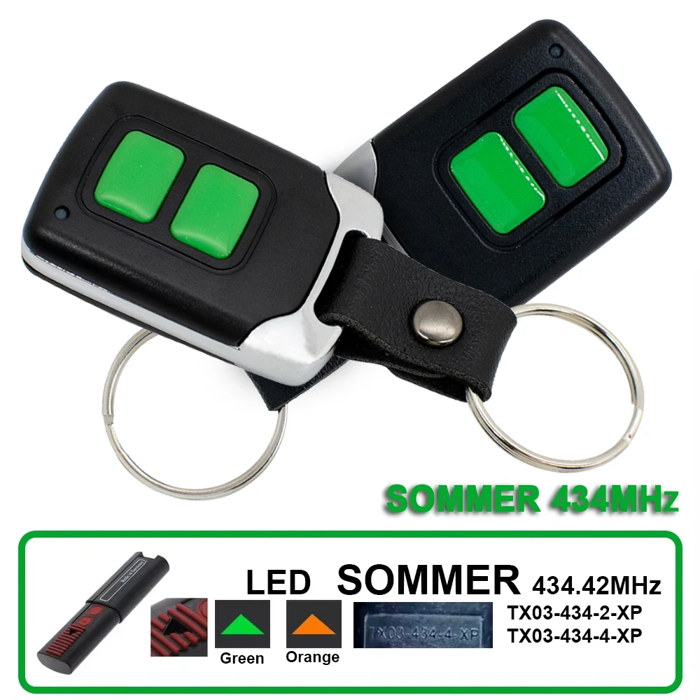 

1-20pcs TX03-434-2-XP TX03-434-4-XP 434.42MHz Replace Green Orange Led 434MHz for Garage Gate Sliding Swing Door