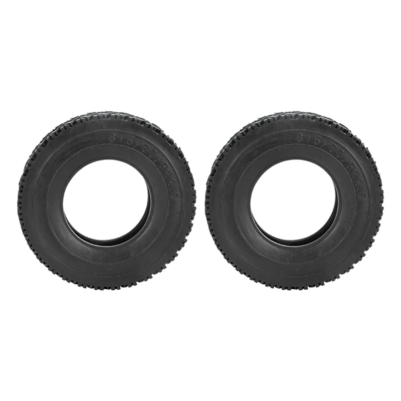 2Pcs 19Mm Hard Rubber Tires For 1/14 Tamiya RC Semi Tractor Truck Tipper SCANIA King Hauler ACTROS MAN Upgrades Parts