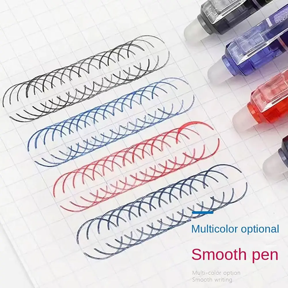 리필 막대 볼펜, 개폐식 지울 수 있는 펜 프레스 타입 문구 세트, 필기 문구, 학생 선물, 0.5mm, 0.7mm