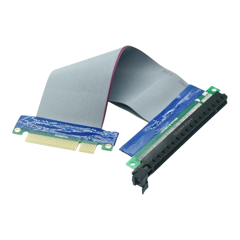 Karta rozszerzeń PCI Express PCIE Riser Card Extender PCI E 8X do 16X, adapter PCI-E Riser, przedłużacz PCIe X8, pozłacana, do kopania BTC — zdjęcie 2