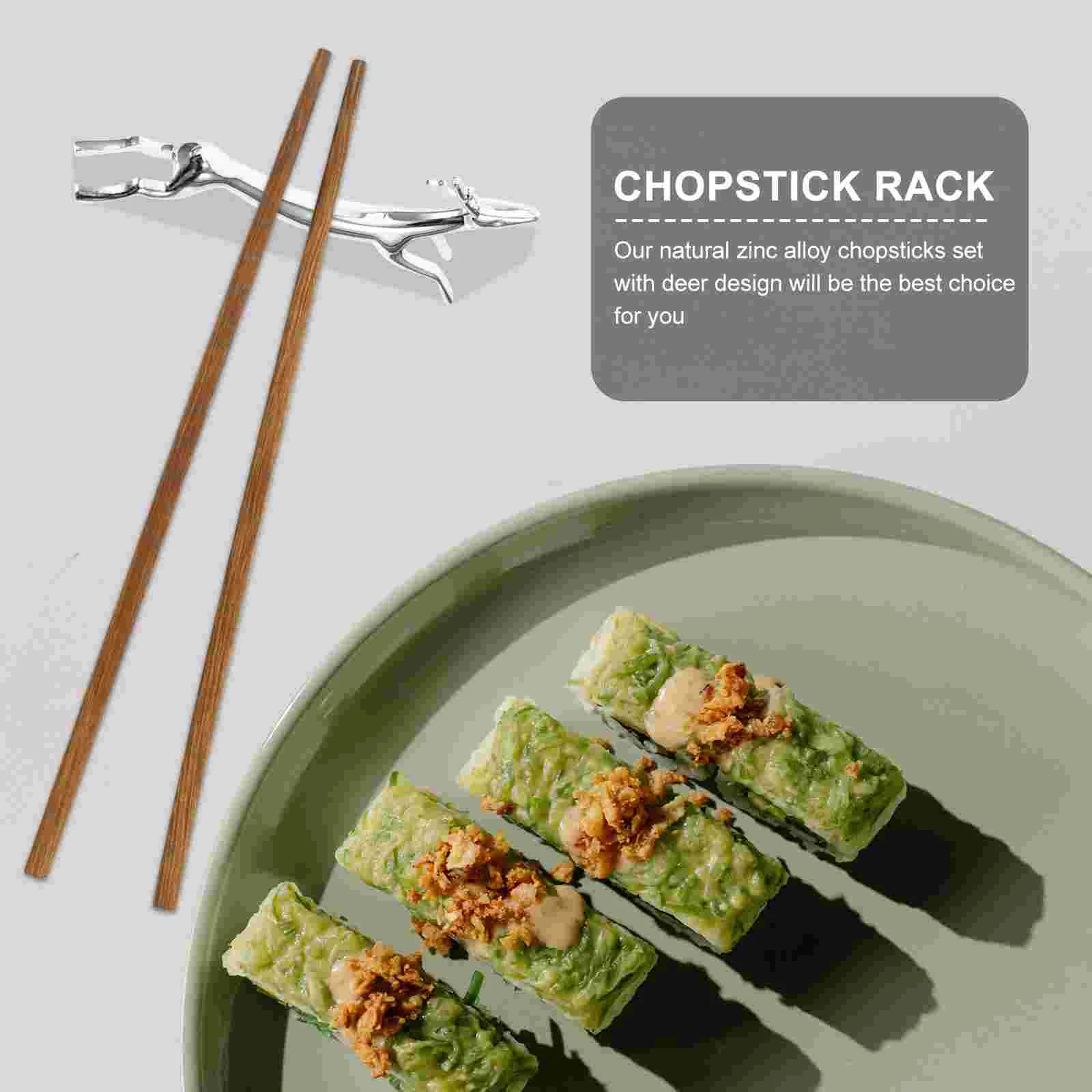 Chopstick Rest Cutlery Storage Brackets Fork Racks Household Shelves Fawn-shaped Table Ornaments Decor