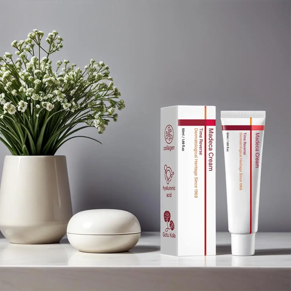 Madeca Time Reverse Korean Centella Collagen Face Repair Cream Moisturizer Reduces Wrinkles Firms Hydrates Mature Dry Skin Care