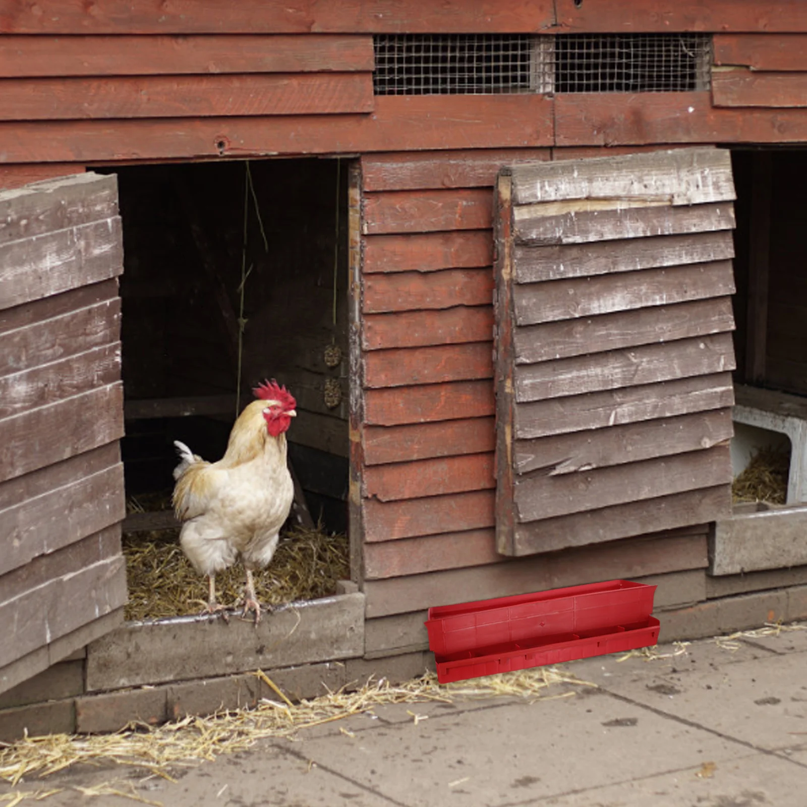 

Automatic Chicken Feeder Durable Poultry Troughs Detachable Plastic Feeding Bowl For Birds Ducks Feeding