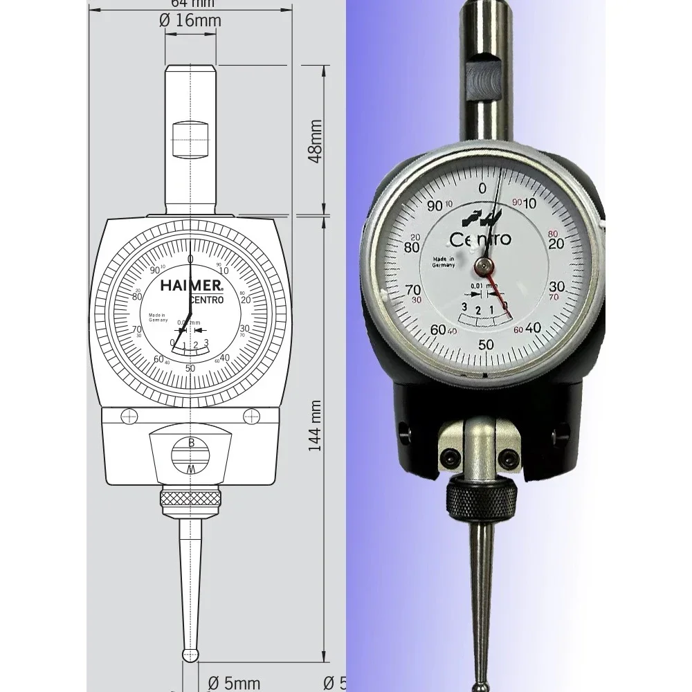 

Instrument Haimer Centering Instrument 80.300.00Fhn 3d Edge Finder Mechanical controller