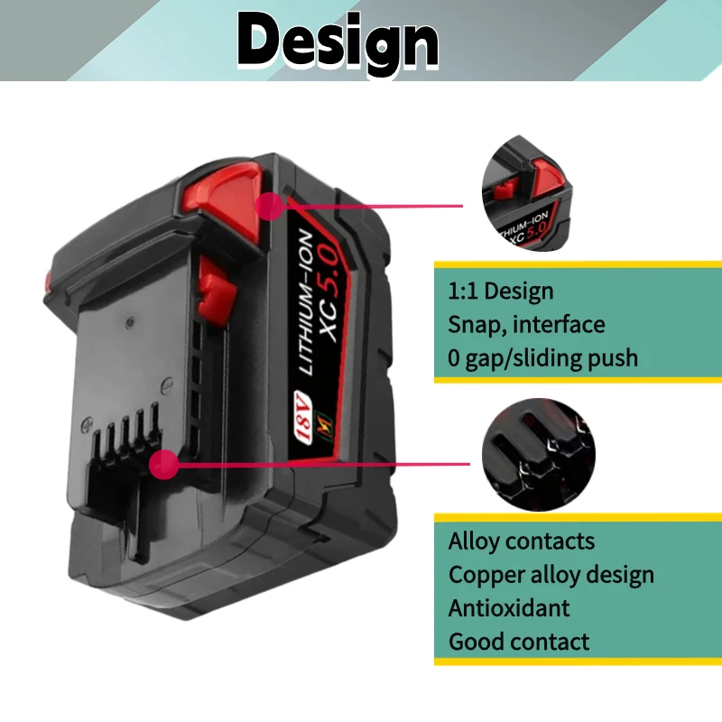 Original 18V 12Ah For Milwaukee M18 battery 48-11-1815 48-11-1850 2604-22 2604-20 2708-22 2607-22 power Tools Battery
