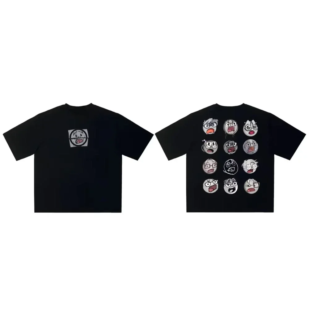 

2025 New Harajuku Streetwear Men's Tshirt Cartoon Drakeoffc Graphic Print Clothing Hip Hop Short Sleeve Top Goth Y2k Tee