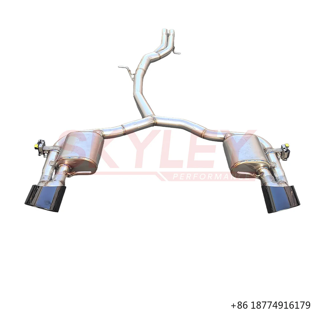 

Full Exhaust System for Rs4/rs5 B9 2.9tt 2017- Midpipe & Valved Muffler Catback Ss304 Exhaust Pipes