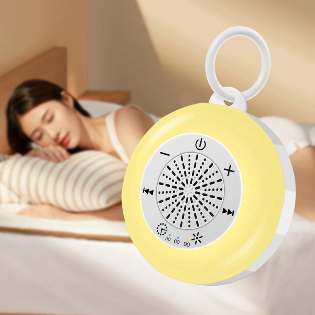 Baby White Noise Machine Timed Shutdown Portable White Noise Machine 22 Sounds 7 Colour Night Light for Baby Adult Office Travel