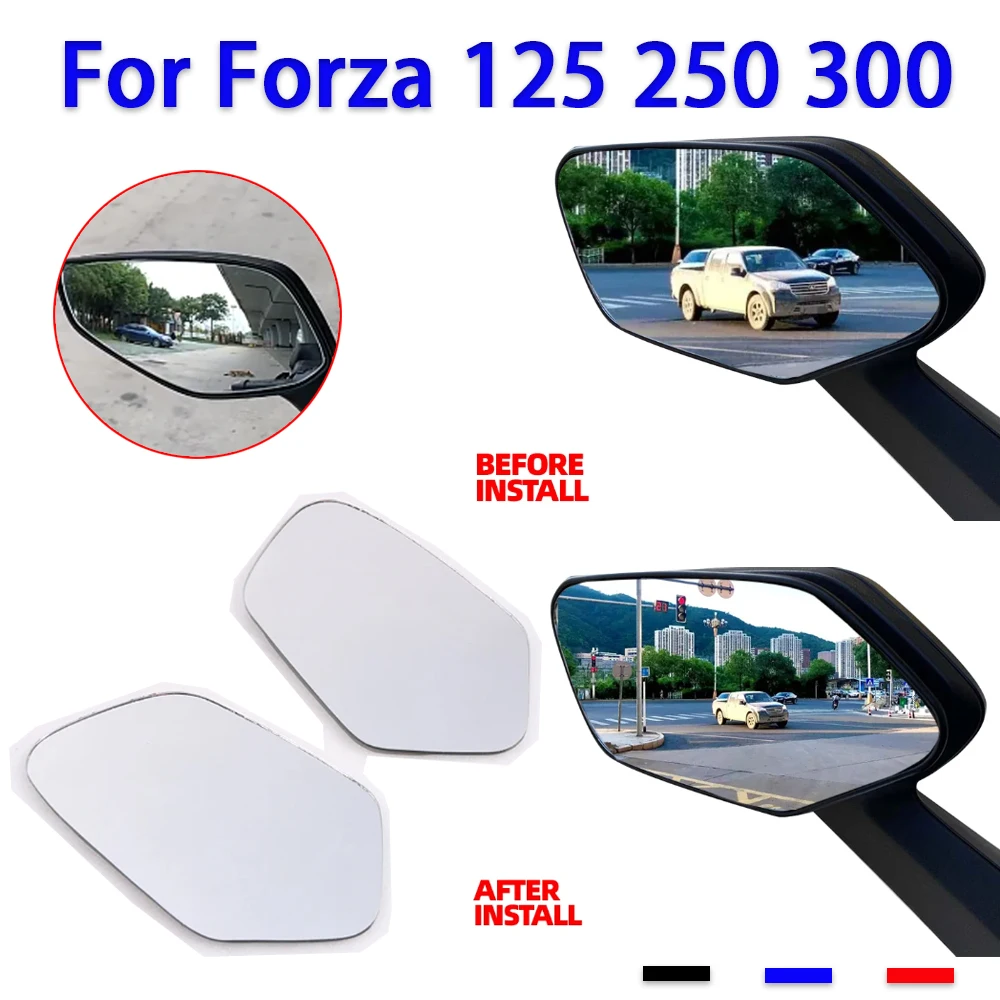 

Side Mirrors For HONDA Forza 125 250 NSS Forza125 Forza250 Accessories Rearview Mirror Convex Mirror Increase View Vision Lens