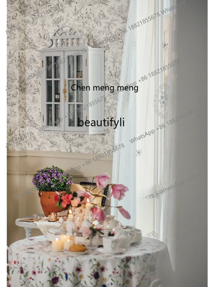 

ss7304 French Closet Wall Locker Wine Cabinet Kitchen Living Room Bedroom Hanging onto the Cabinet Wall Cabinet Wall Cupboard