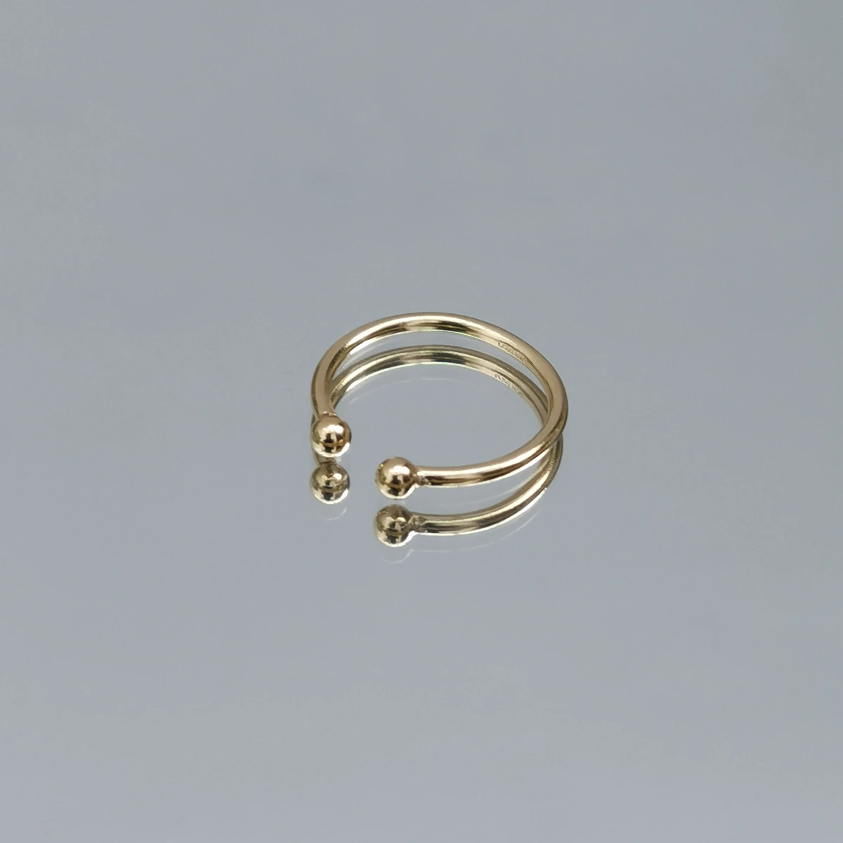 Open Ring Adjustable 14K Gold Filled Knuckle Rings Boho Gold Jewelry Minimalistic Stacking Bohemian Rings for Women Gift view 4