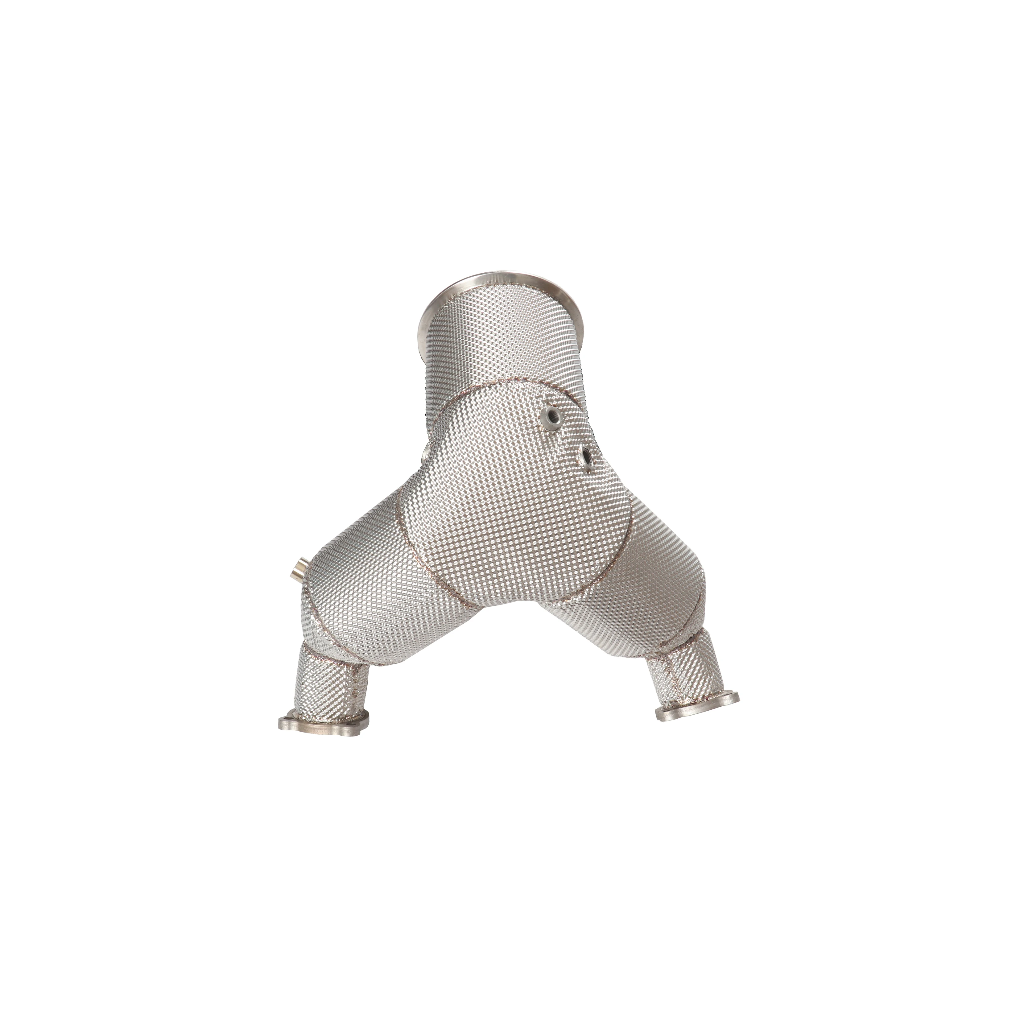 

Factory Price CSZ Exhaust System Downpipe For Audi S4/S5 3.0T B9 Euro VI 2017- Exhaust System Dual Carrier Catted Downpipe