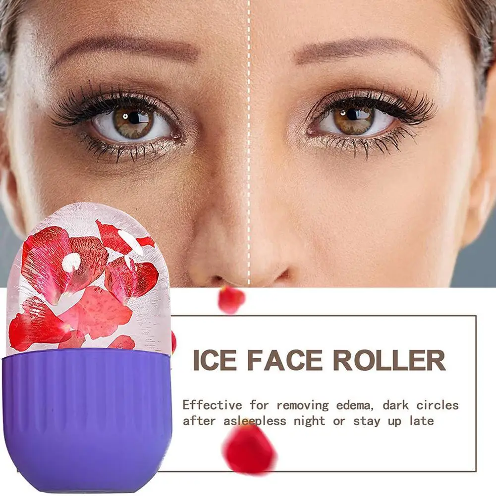 1 pz Silicone Ice Cube vassoi bellezza Lifting Ice Ball massaggiatore viso Contouring Eye Roller trattamento viso ridurre l'acne cura della pelle