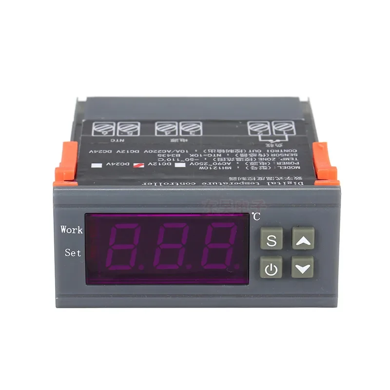 MH-1210W ultra-wide voltage microcomputer intelligent digital display thermostat, working voltage range AC90V~ 250V