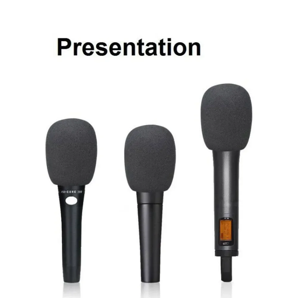 High Quality Foam Handheld Microphone Windscreen 5 Pack Replacement Protect High Quality Covers Microphone Hood