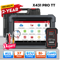LAUNCH X431 PRO TT 8'inch with DBScar VII VCI Car Full System Diagnosis CAN FD/DOIP/OBFCM Auto OBD OBD2 Scanner