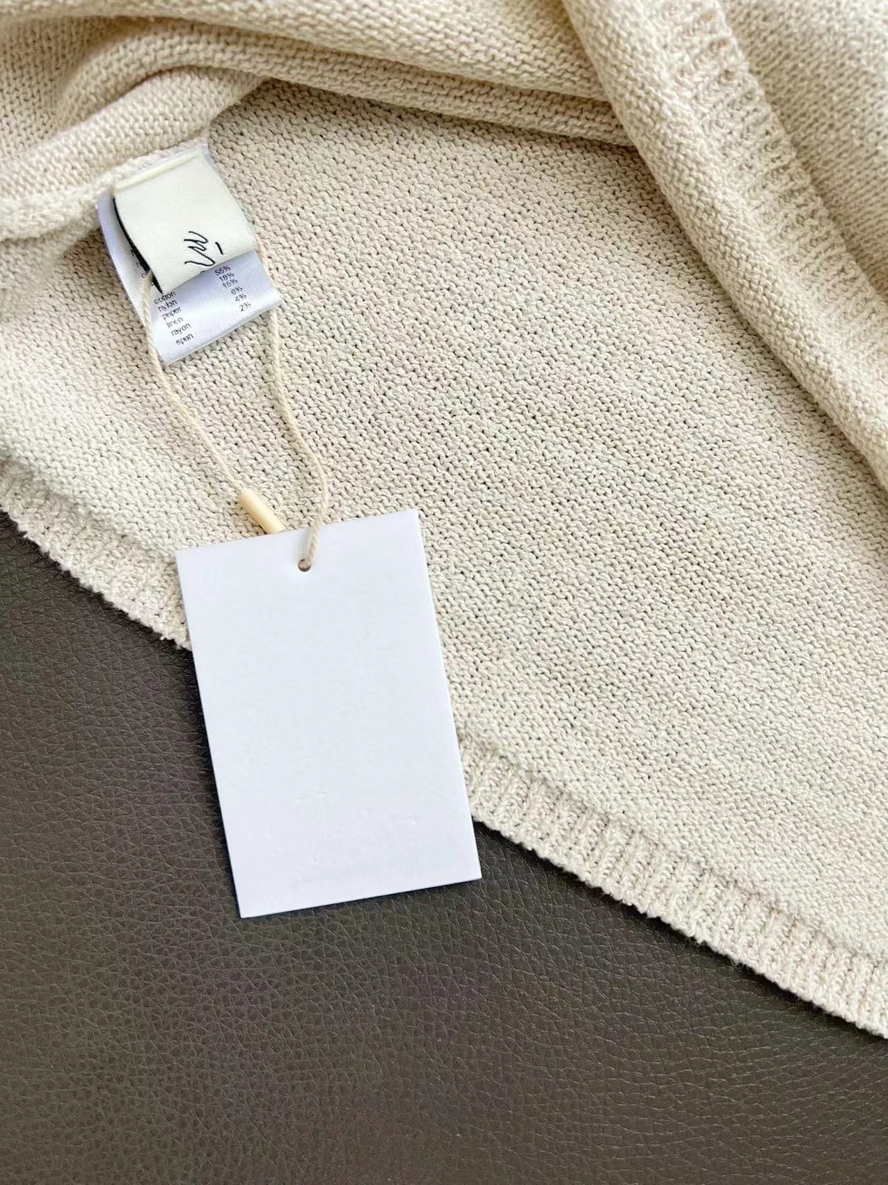 Ele round Ne غير متناظرة محبوك الكتان كيب TopMoiaSpring Commute SleLoose FitLong Sve Color #3