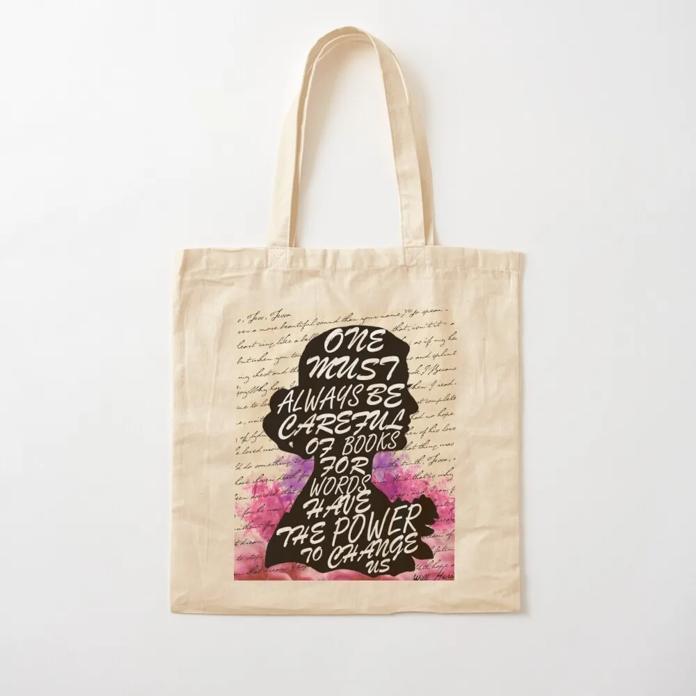 

Words have the power to change us Tote Bag Shopping bags Canvas shoulder bag Canvas Tote Bag