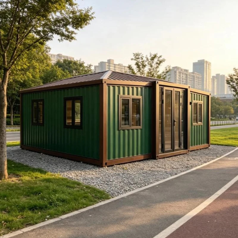 Signature Container House 20/30/40ft Eco Friendly Modular Office Studio 2 Bed 1 Bath Easy Assembly Fire Retardant