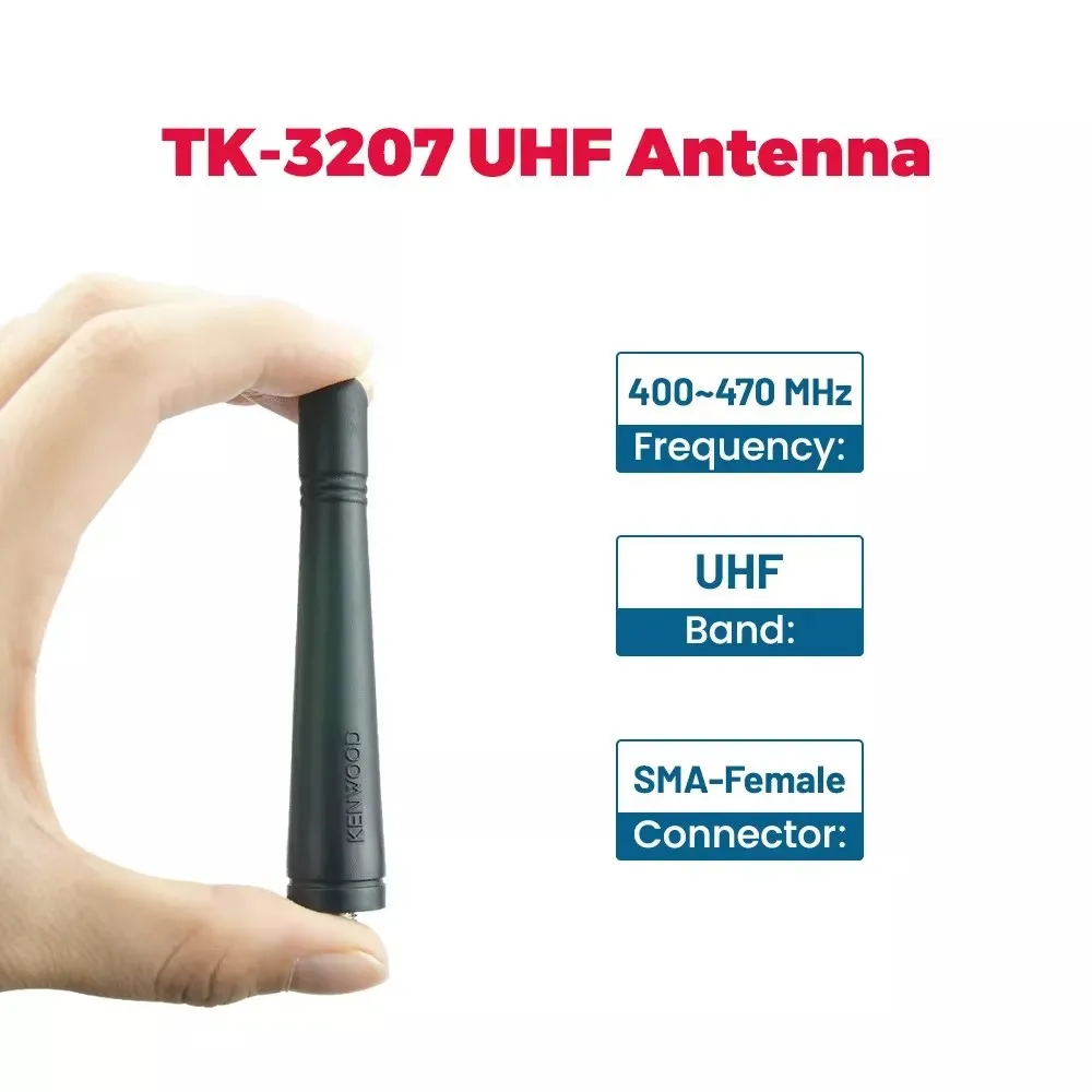 5pcs KRA23 UHF 400-470MHz SMA-Feamle Antenna for Kenwood TK-3207G TK3207 TK3107 PUXING WOUXUN Baofeng HYT QUANSHENG LINTON Radio