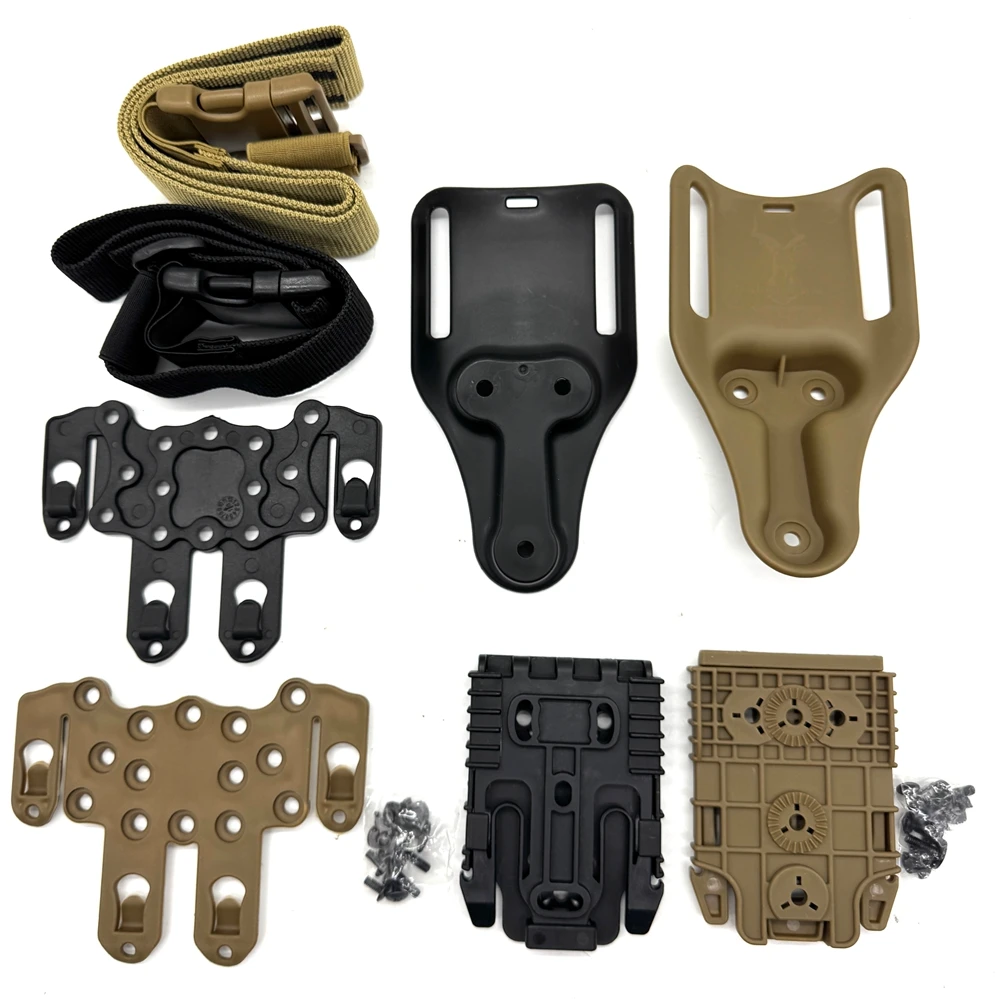 Holster Adapter Accessories QLS Kits Full Mounting Sets (mid ride, QLS, leg strap) Molle Plates