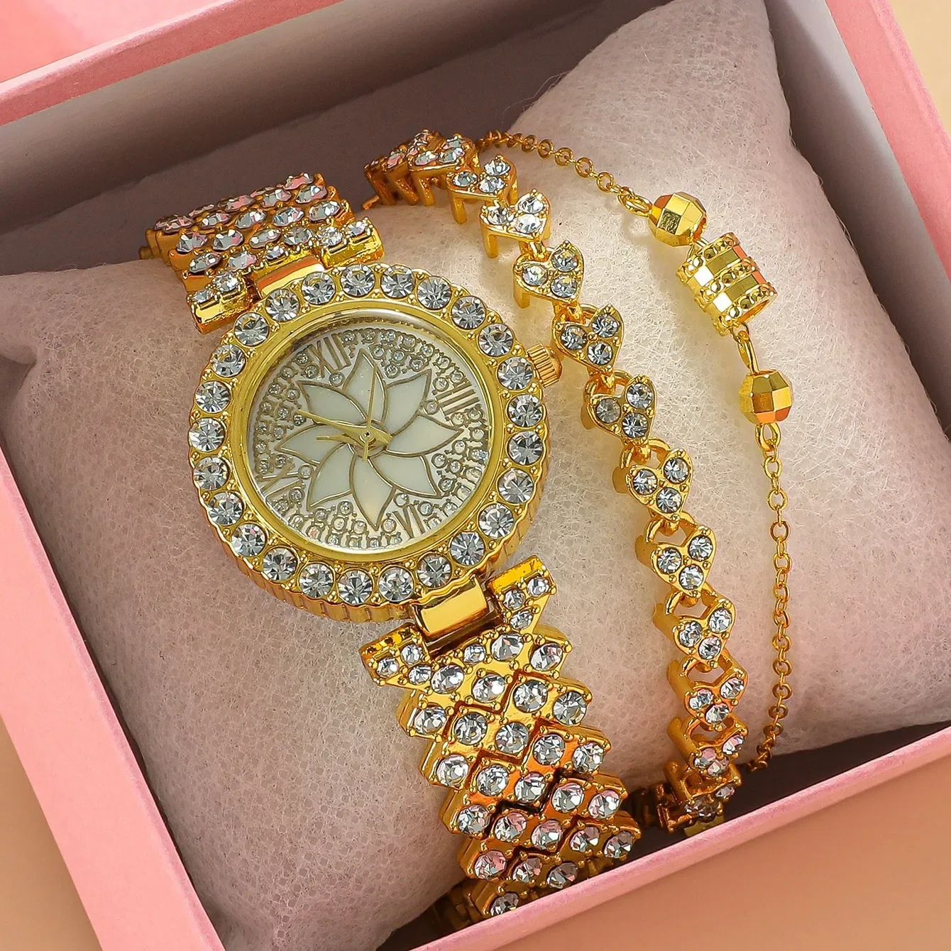 3pcs/set Gypsophila Watch + Bracelet